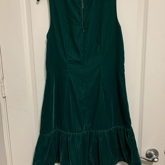J. Crew green velvet dress - Picture 4 of 4